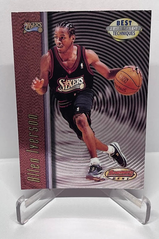 1998 Topps Bowmans Best Techniques Allen Iverson 76ers #T9