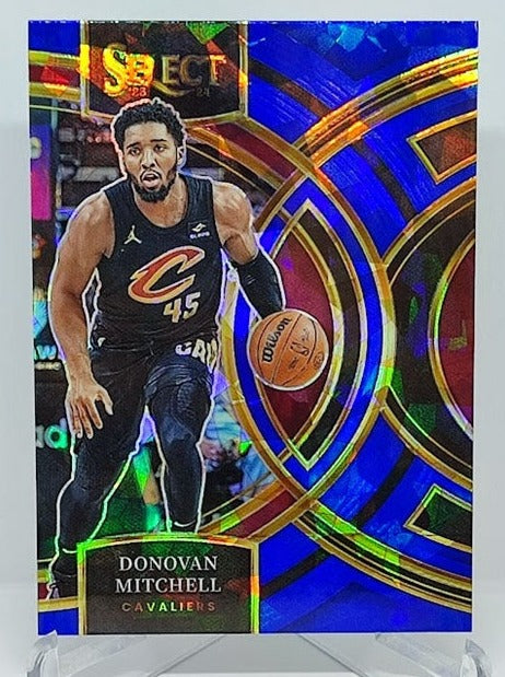 2023-24 Panini Select Premier Cracked Ice Prizm Donovan Mitchell Cavaliers #163