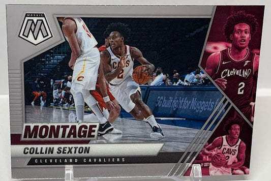 2020-21 Panini Mosaic Montage Collin Sexton Cavaliers #2