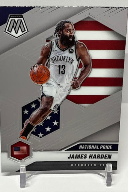 2020-21 Panini Mosaic National Pride James Harden Brooklyn #256