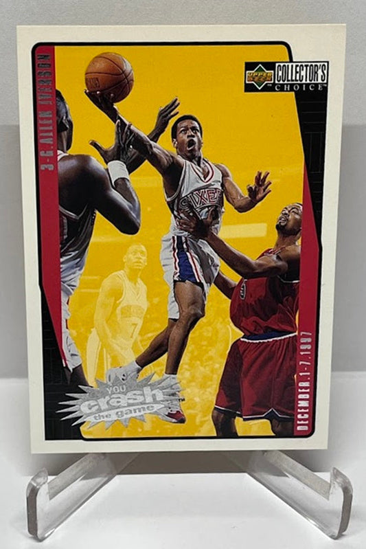 1997 Upper Deck Collectors Choice You Crash The Game Allen Iverson #20