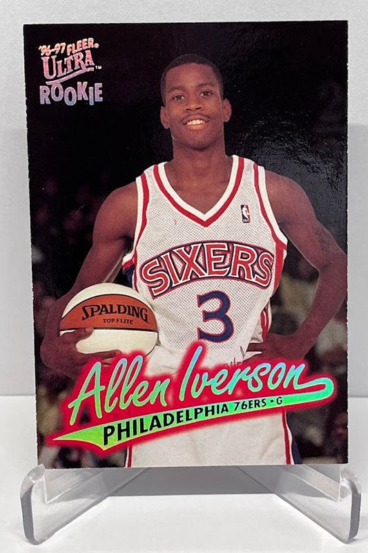 1996-97 Fleer Ultra Rookie Allen Iverson Philadelphia 76ers #82
