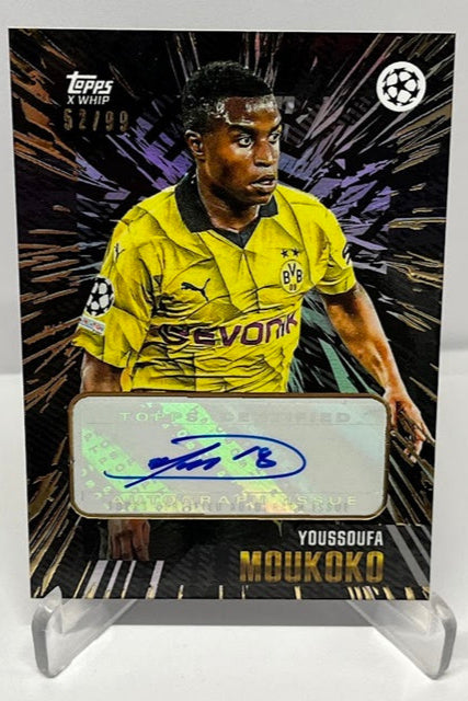 2023 Topps X Whip Champions League AU Youssoufa Moukoko BVB 52/99