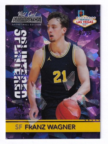 2022 Wild Card Splintered Las Vegas Exclusive RC Franz Wagner 49/99