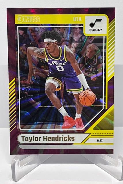 2024-25 Panini Donruss Holo Maroon Laser Taylor Hendricks Utah #84 *6