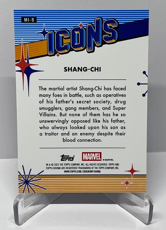 2025 Topps Chrome Marvel Icons Shang-Chi #9 *7