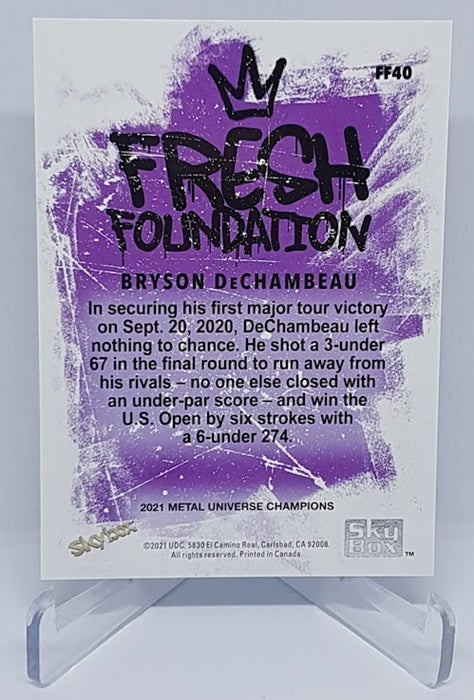 2021 Skybox Metal Universe French Foundation Holo Bryson DeChambeau