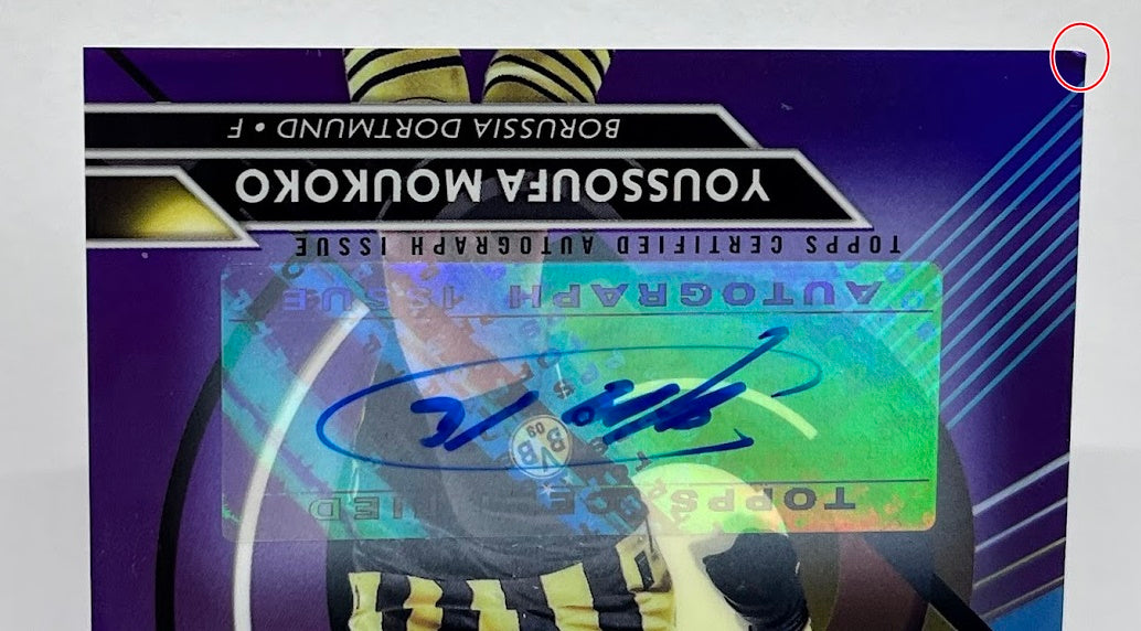 2022-23 Topps Finest Bundesliga AU Youssoufa Moukoko Dortmund 89/99 #39 A