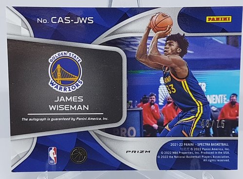 2021-22 Panini Spectra Prizm Catalysts James Wiseman Warriors 43/75