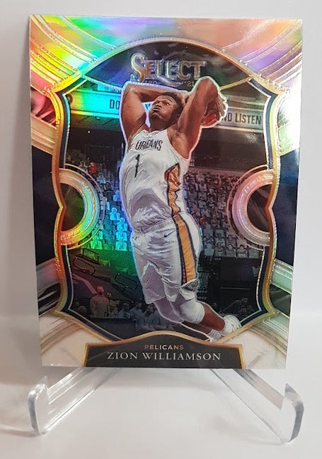 2020-21 Panini Select Silver Prizm Zion Williamson Pelicans #1