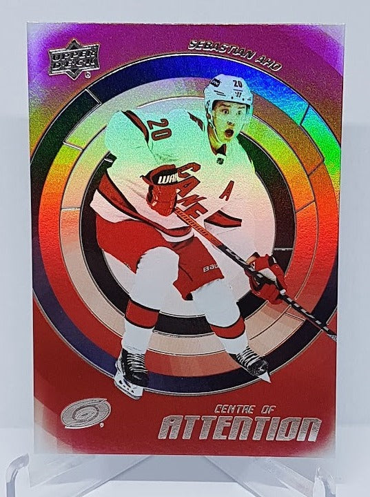 2022-23 Upper Deck Centre of Attention Sebastian Aho Hurricanes