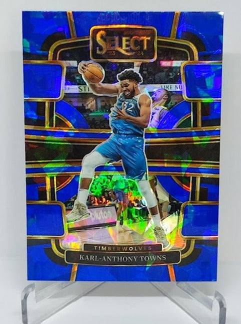 2023-24 Panini Select Cracked Ice Prizm Karl-Anthony Towns Timberwolves #5