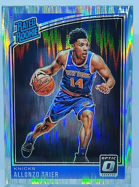 2018-19 Panini Donruss Optic Shock Prizm Allonzo Trier Knicks #176