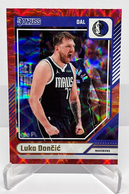 2024-25 Panini Donruss Red Luka Doncic Dallas Mavericks #82 *6
