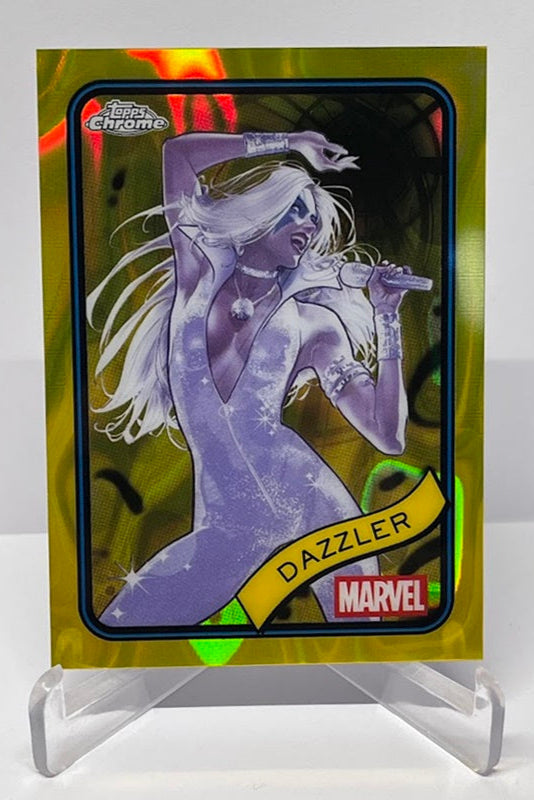 2025 Topps Chrome Marvel Yellow Lava Dazzler #52 *7