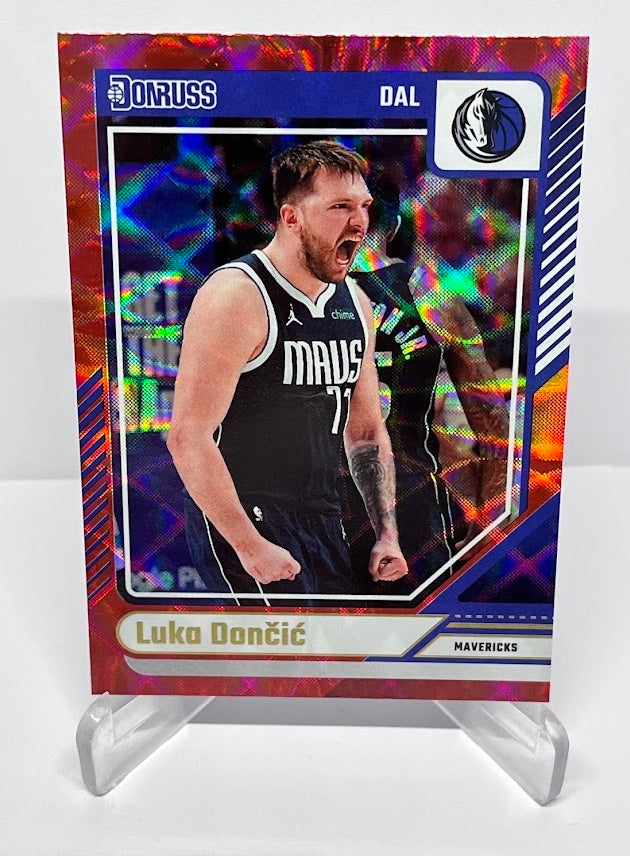 2024-25 Panini Donruss Red Luka Doncic Dallas Mavericks #82 *6