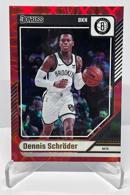 2024-25 Panini Donruss Red Dennis Schröder Brooklyn #152 *6