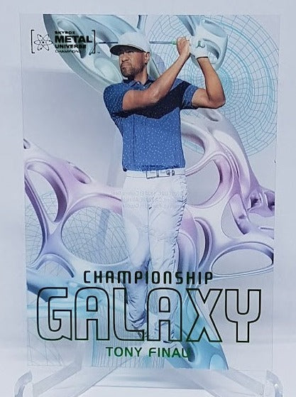 2021 Skybox Metal Universe Championship Galaxy Tony Finau CG-35