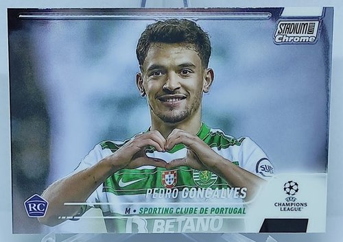 2021-22 Topps UCL Stadium Club RC Pedro Goncalves Portugal #34