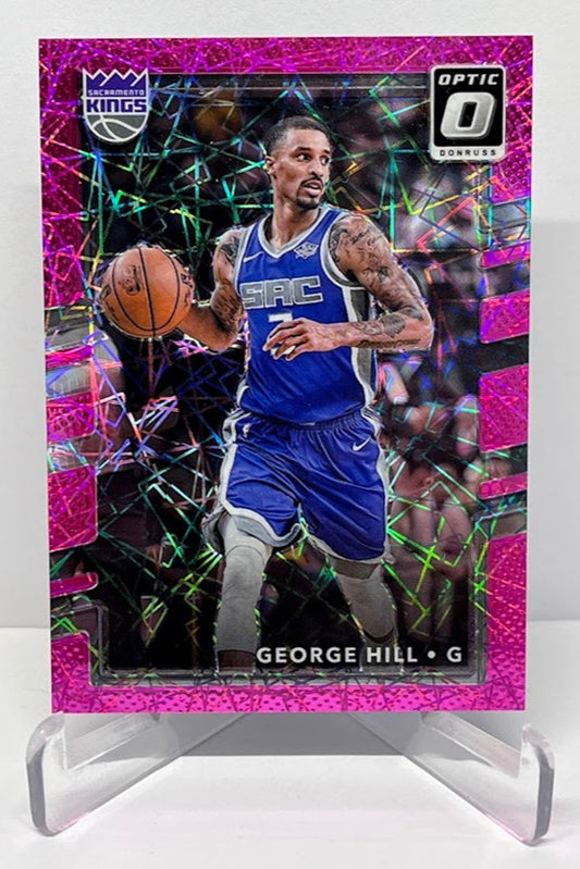 2017-18 Panini Donruss Optic Pink Velocity George Hill Kings 19/79 #129