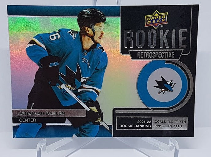 2022-23 Upper Deck Rookie Retrospective Jonathan Dahlen Sharks
