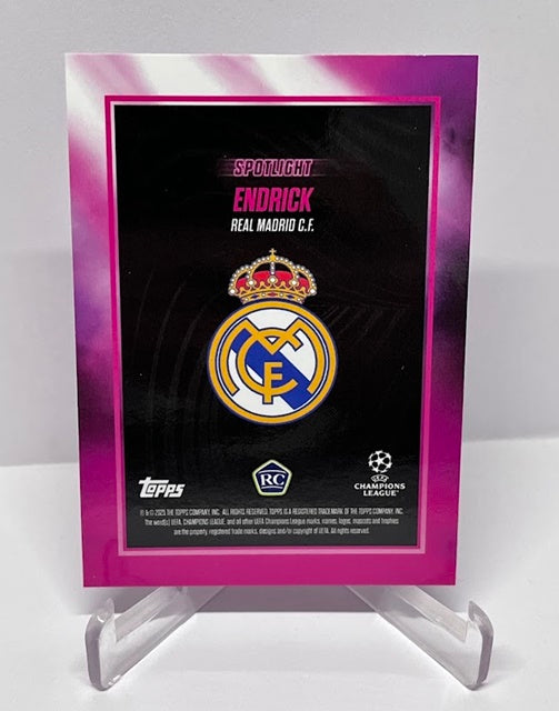 2024-25 Topps UCC Showtime Spotlight RC Endrick Real Madrid