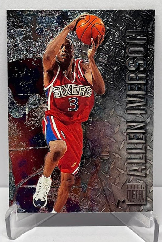 1996-97 Fleer Metal Rookie Allen Iverson Philadelphia 76ers #201