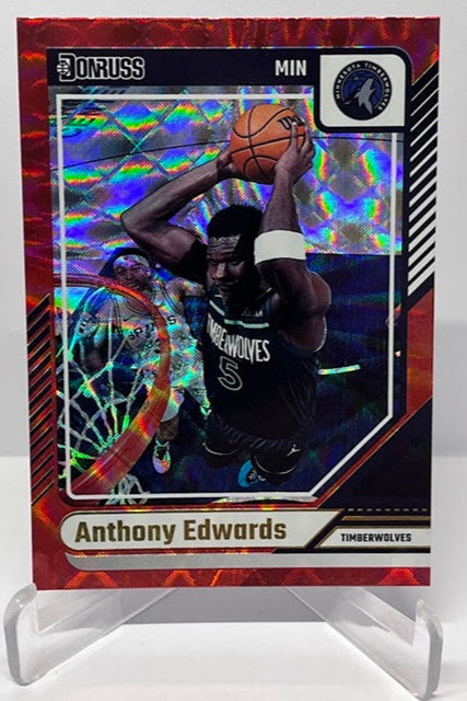 2024-25 Panini Donruss Red Anthony Edwards Timberwolves #165 *6