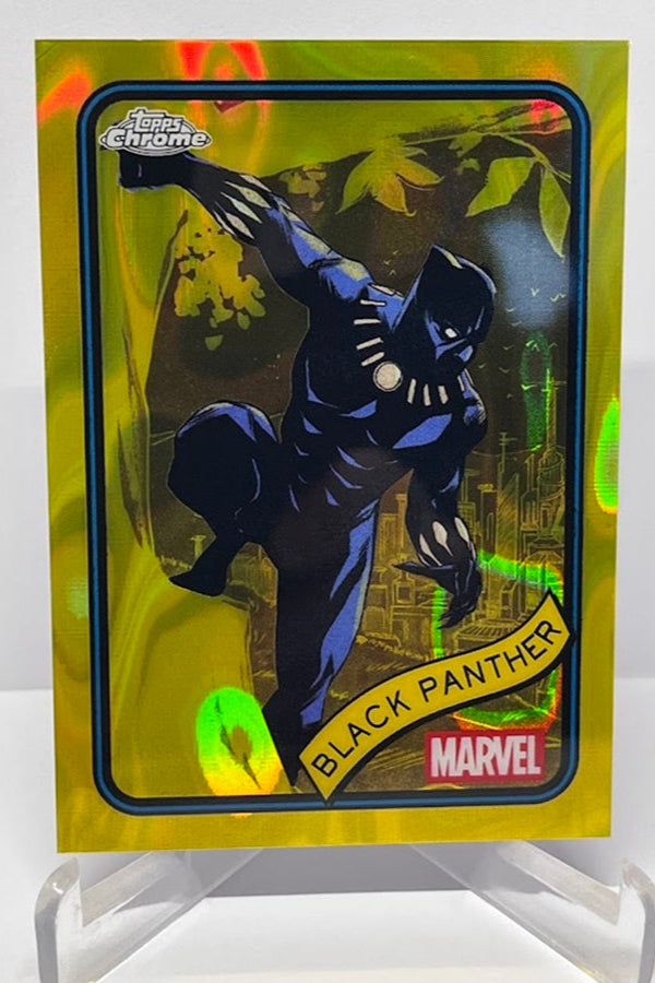 2025 Topps Chrome Marvel Yellow Black Panther #136 *7