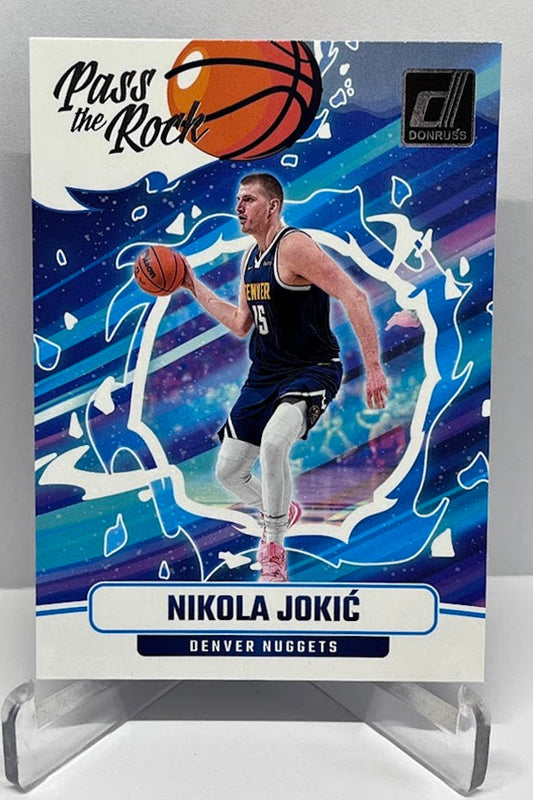 2024-25 Panini Donruss Winter Pass the Rock Nikola Jokic Nuggets #8