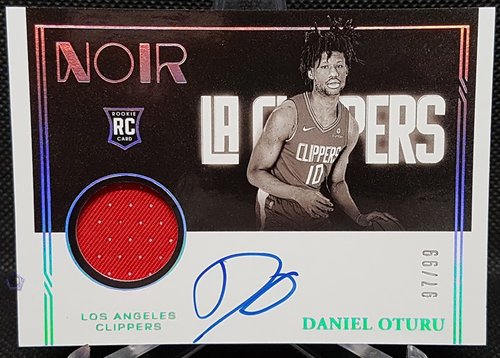 2020-21 Panini Noir RC Daniel Oturu Clippers 97/99 #308