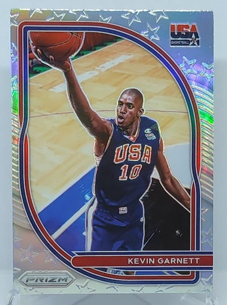 2020-21 Panini Prizm Silver Prizm Team USA Kevin Garnett #4