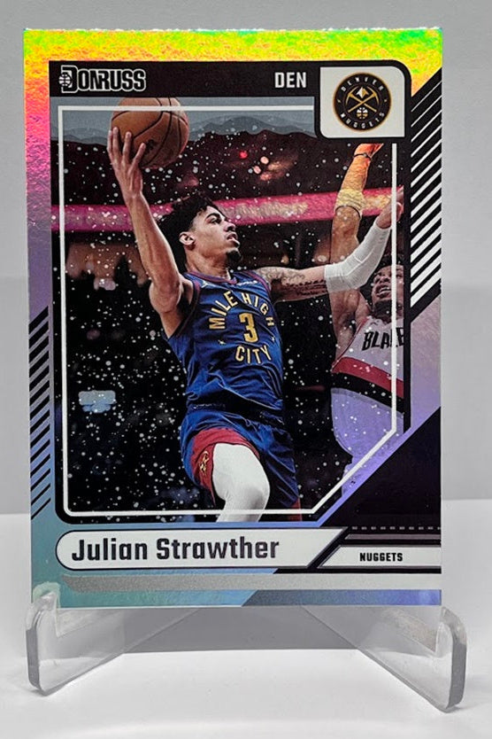 2024-25 Panini Donruss Winter Holo Julian Strawther Denver Nuggets #182