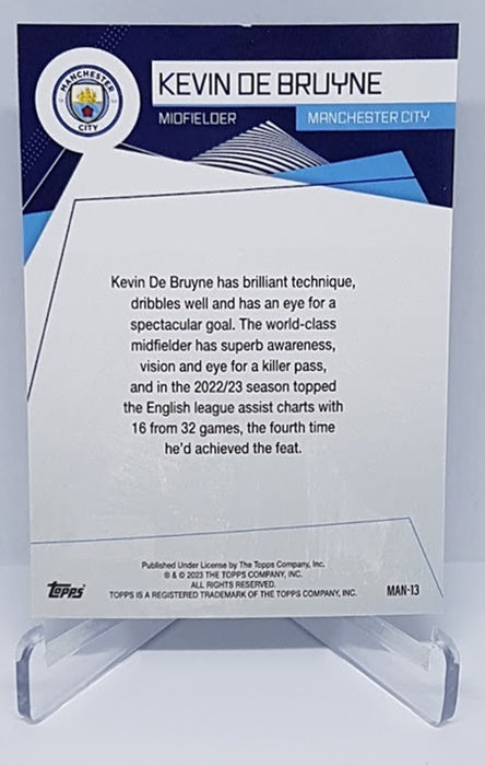 2023 Topps Fan Set Kevin De Bruyne Manchester City 177/399