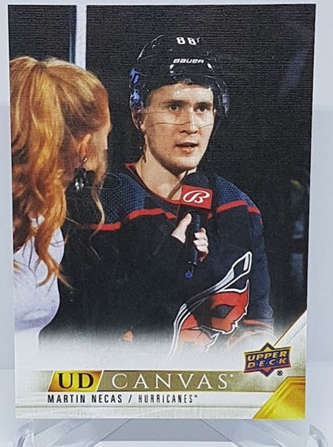 2022-23 Upper Deck Canvas Martin Necas Hurricanes