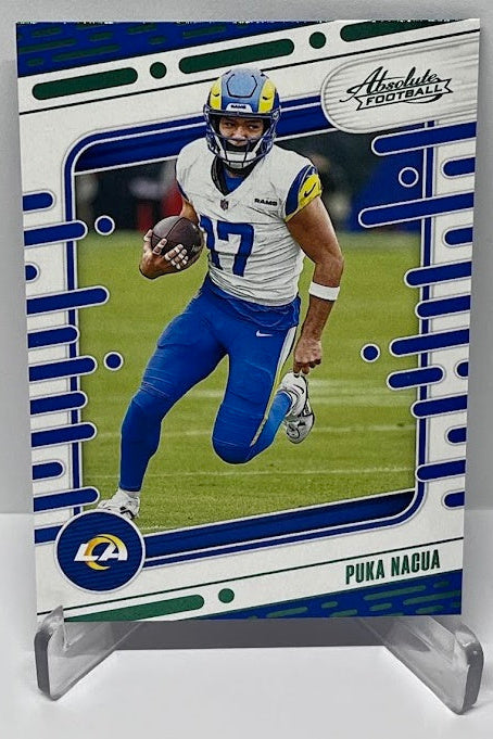 2024 Panini Absolute Green Foil Puka Nacua Los Angeles Rams #61 *3