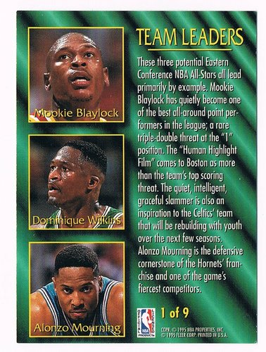 9 Card Lot 1995 Fleer Team Leaders Set 1-9