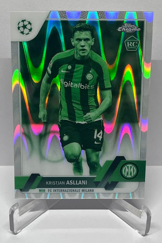 2023 Topps Chrome Night Vision RC Kristjan Asllani Milano 186/225 #150
