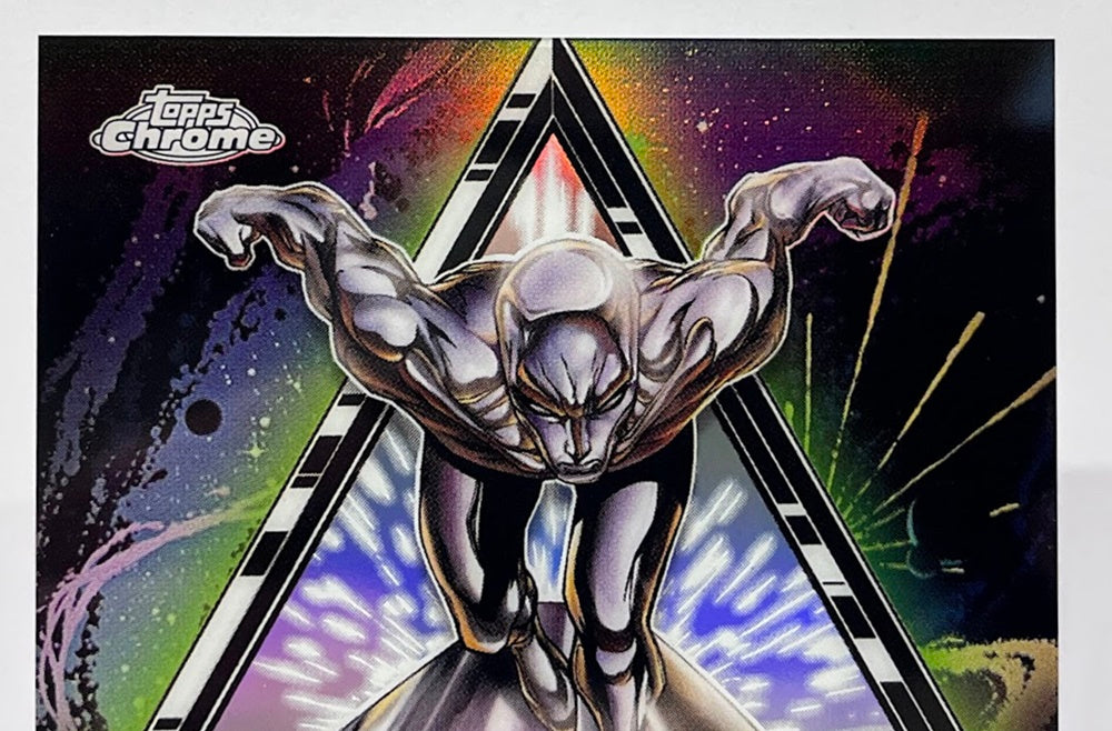 2025 Topps Chrome Marvel Galactic Legends Silver Surfer Holo Case Hit *7