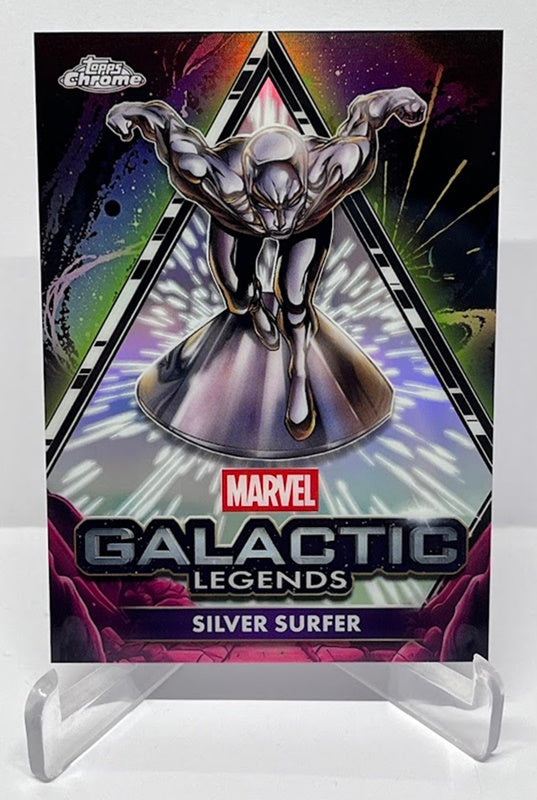 2025 Topps Chrome Marvel Galactic Legends Silver Surfer Holo Case Hit *7