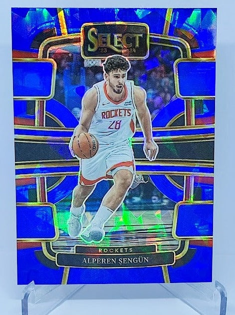 2023-24 Panini Select Cracked Ice Prizm Alperen Sengün Houston Rockets #13