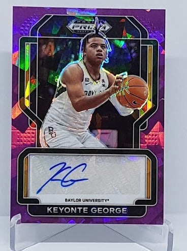 2022 Panini Prizm Draft Picks Purple Cracked Ice Keyonte George 12/99