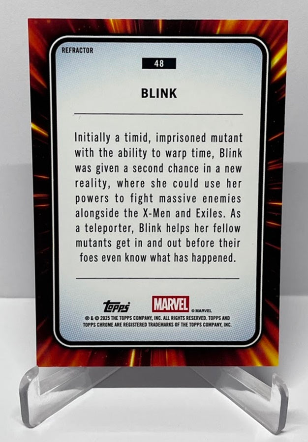 2025 Topps Chrome Marvel Refractor Blink #48 *7