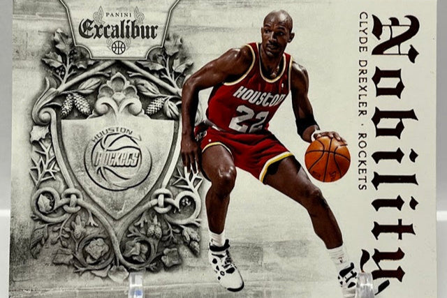 2014-15 Panini Excalibur Nobility Clyde Drexler Rockets #10