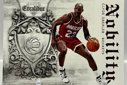 2014-15 Panini Excalibur Nobility Clyde Drexler Rockets #10