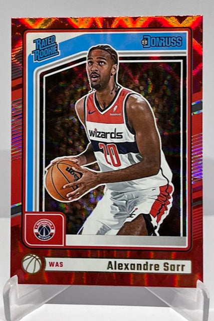 2024-25 Panini Donruss Red Rated Rookie Alexandre Sarr Washington Wizards #215 *6