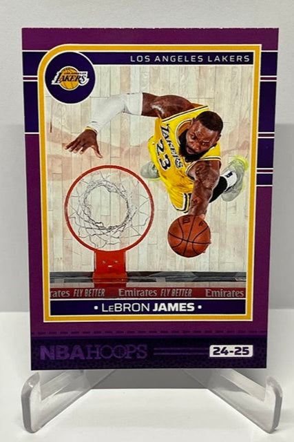 2024-25 Panini Hoops Purple LeBron James Lakers #18
