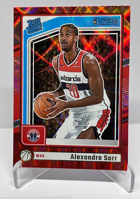 2024-25 Panini Donruss Red Rated Rookie Alexandre Sarr Washington Wizards #215 *6