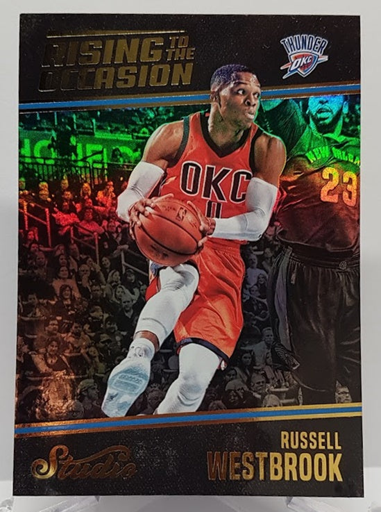 2016-17 Panini Studio Rising to the Occassion Russell Westbrook OKC