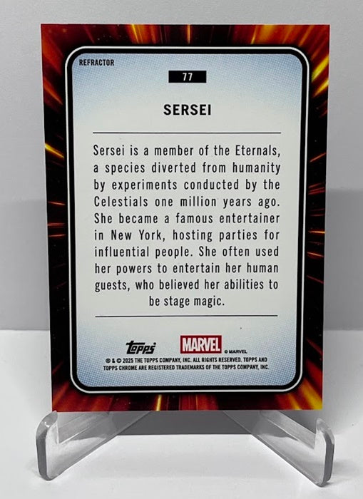 2025 Topps Chrome Marvel Refractor Sersi #77 *7